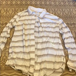 RVCA long sleeve button down shirt